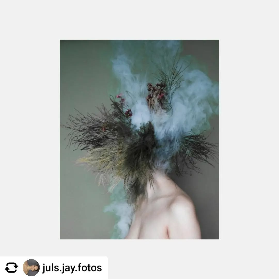 Get @reshare_app • @juls.jay.fotos NOT Ai!!!
A quiet collision of wild botanicals, drifting smoke, and the human form.

Creating titles is my biggest nightmare. If I had it my way, I’d name all my pictures “Untitled.”

Personally, I have named them all slightly differently, for example: the ass picture (there are two, but one claimed the title), the smoke one, the pink one, the birdy (sometimes the dead birdy), and of course, everyone knows which one is the fuck finger.

If you think there is some deep thought behind it… not really. I just go with what fits.

And I might add: I did not set my flat on fire. Everything is still intact.

This smoke machine is becoming more and more present…

#julsjayfotos #juliakrzykwajensen #me #selfportrait #BloomInSilence FineArtPhotography SurrealArt BotanicalArt ConceptualPhotography ArtPortrait MoodyAesthetic VisualPoetry ContemporaryArt NatureAndArt Dreamlike ArtThatSpeaks

A garden of smoke... you decide what kind of smoke 🤫